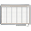 Bi-silque S.A MasterVision Magnetic 12-Month Planner, Pale Gray, BVCGA0594830