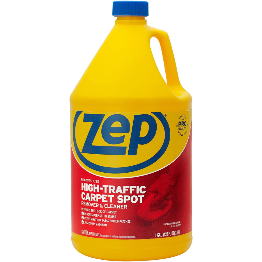 Zep High-Traffic Carpet Spot Remover & Cleaner, Red, Deodorize, ZPEZUHTC128