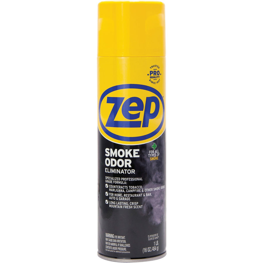 Zep Professional Strength Smoke Odor Eliminator, 2.7" x 2.7", Black, Odor Neutralizer, ZPEZUSOE16