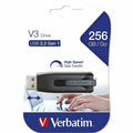 Verbatim America 256GB Store 'n' Go V3 USB 3.2 Gen 1 Flash Drive - Gray, VER49168