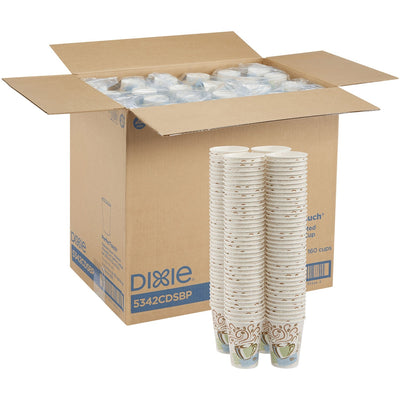Georgia Pacific Dixie PerfecTouch 12 oz Insulated Paper Hot Coffee Cups by GP Pro, Assorted, 6 / Carton — view 1