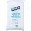 Genuine Joe Plastic Round Tablecovers, White, 4 / Carton, GJO10330CT