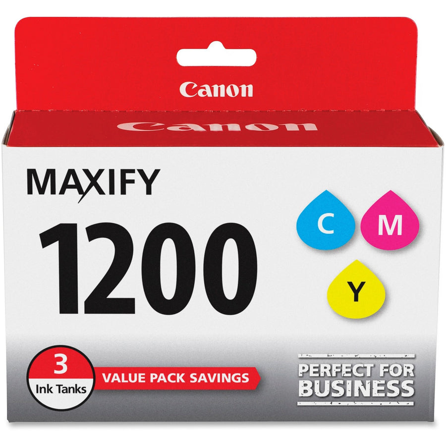 Canon PGI-1200 MAXIFY Color Ink Tank, 3 / Pack, CNMPGI-1200CMY