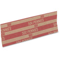 PAP-R Flat Coin Wrappers, Red, 1000 / Box, PQP30001