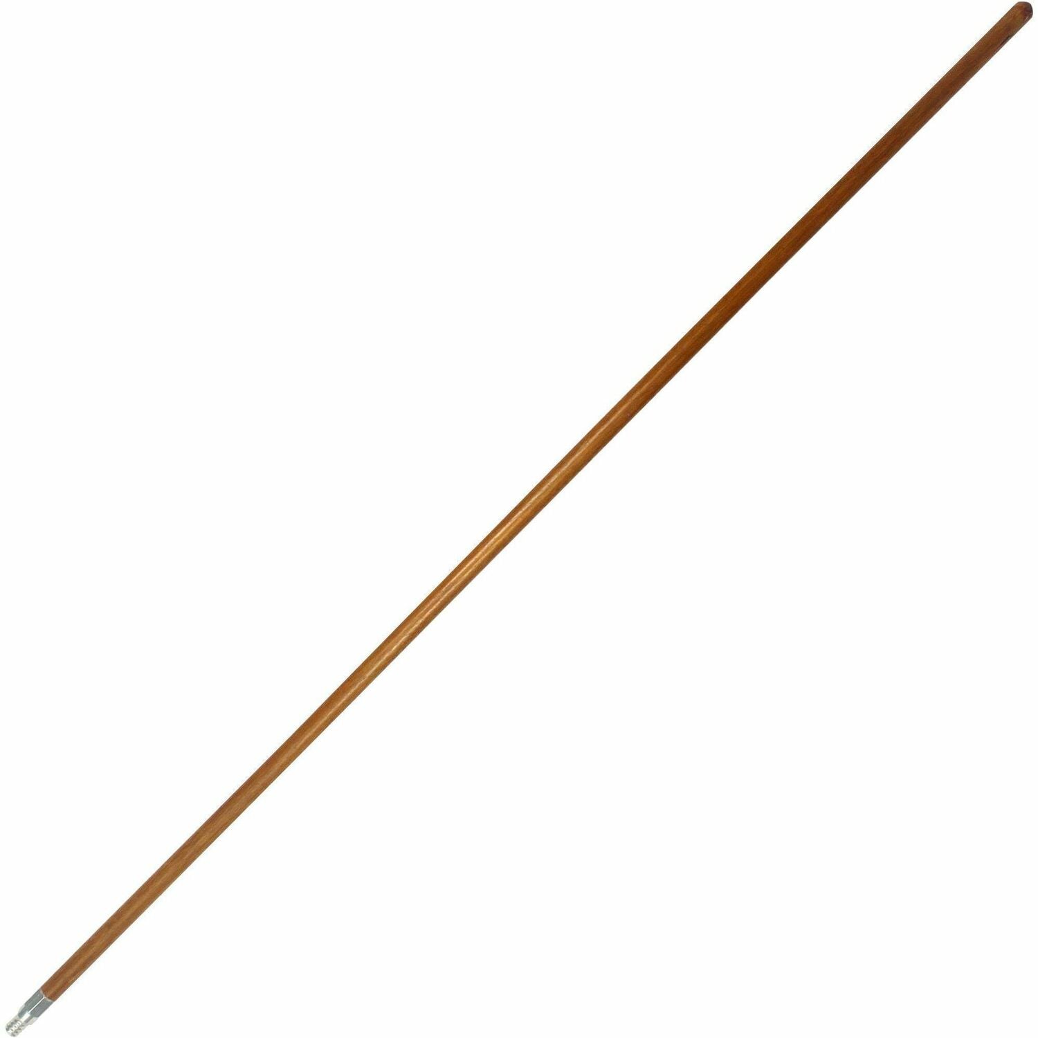 Genuine Joe Wood Handle with Threaded Metal Tip, 1 Each