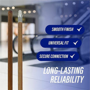 Genuine Joe Wood Handle with Threaded Metal Tip, 1 Each
