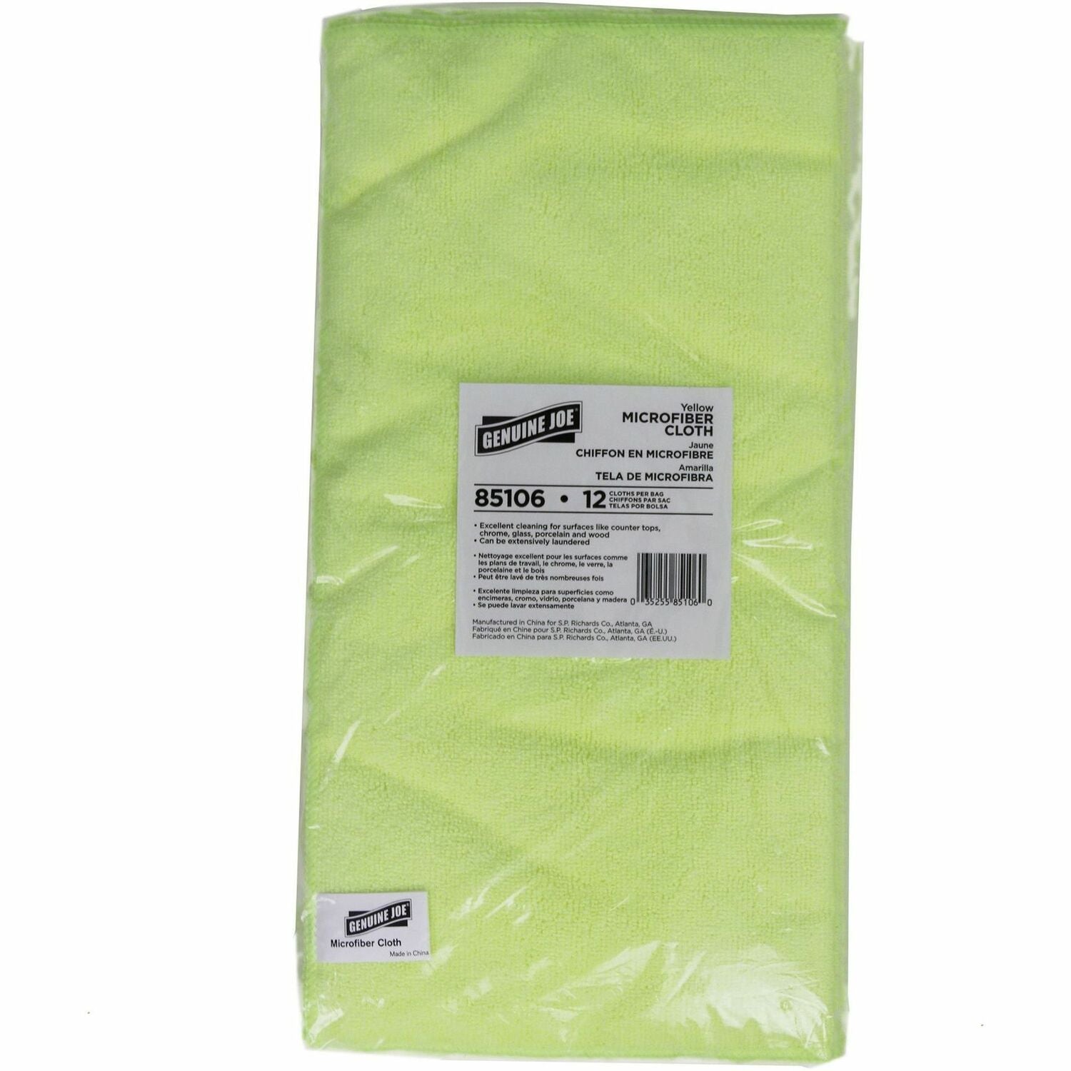 Genuine Joe General-purpose Microfiber Cloth, 1 Bag