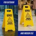 Genuine Joe Universal Graphic Wet Floor Sign, Yellow, GJO85117