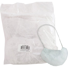 Genuine Joe Beard Cap, White, 100 / Bag, GJO85128