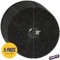 Genuine Joe Black Floor Stripping Pad, 5 / Carton, GJO90220