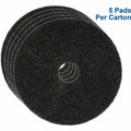 Genuine Joe Black Floor Stripping Pad, 5 / Carton, GJO90220