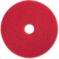Genuine Joe Red Buffing Floor Pad, 5 / Carton, GJO90420