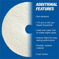 Genuine Joe Polishing Floor Pad, White, 5 / Carton, GJO90520