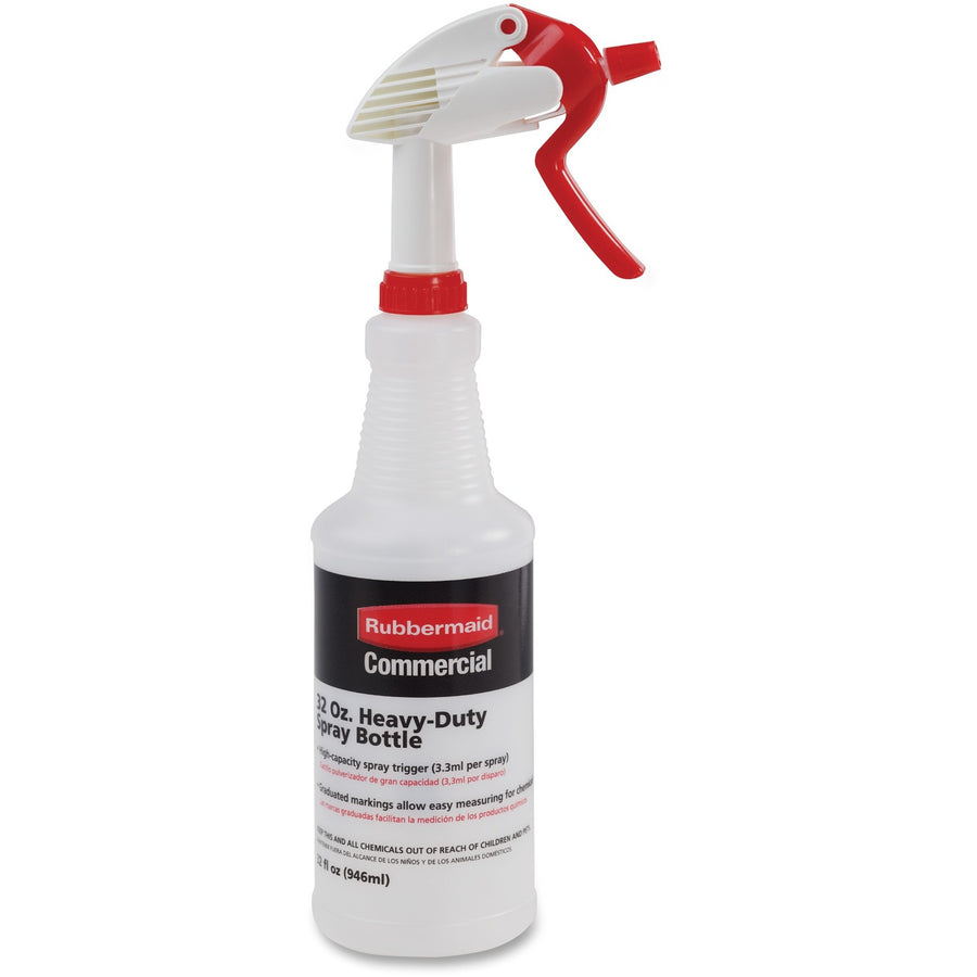 Rubbermaid Commercial Trigger Spray Bottle, Clear, 6EA/CT — view 1