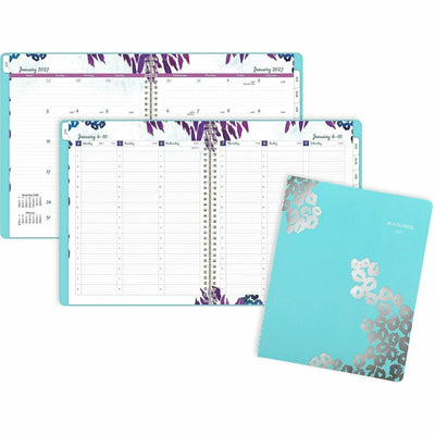 ACCO At-A-Glance Wild Washes Weekly Monthly Appointment Book Planner, Teal, Large, Multi, 8 1/2", AAG523905