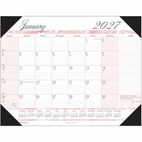 House of Doolittle Breast Cancer Awareness Desk Pad, Gray, HOD1467