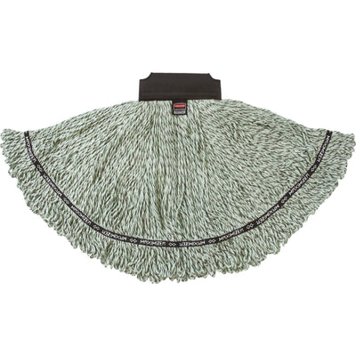 Rubbermaid Commercial Medium Maximizer Microfiber Mophead, Green, 6EA/CT — view 1