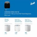 Kimberly-Clark Scott Pro Manual Hard Roll Towel Dispenser, Black, KCC34346