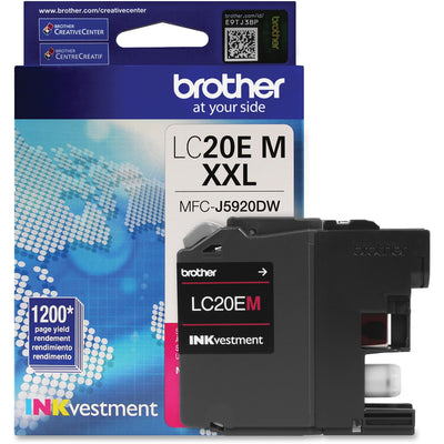 Brother LC-20EM Inkjet Ink Cartridge - Magenta -, /BX 5BX/PK 4PK/CT — view 1