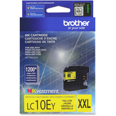 Brother LC-10EY Original Inkjet Ink Cartridge - Yellow -, /BX 5BX/PK 4PK/CT — view 1