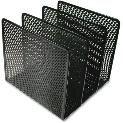 Artistic Urban Collection Punched Metal File Sorter, Black, 4EA/BX 4BX/CT — view 1