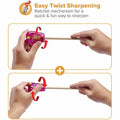 Amax Bostitch Twist-N-Sharp Pencil Sharpener, Assorted, BOSPS1ADJ