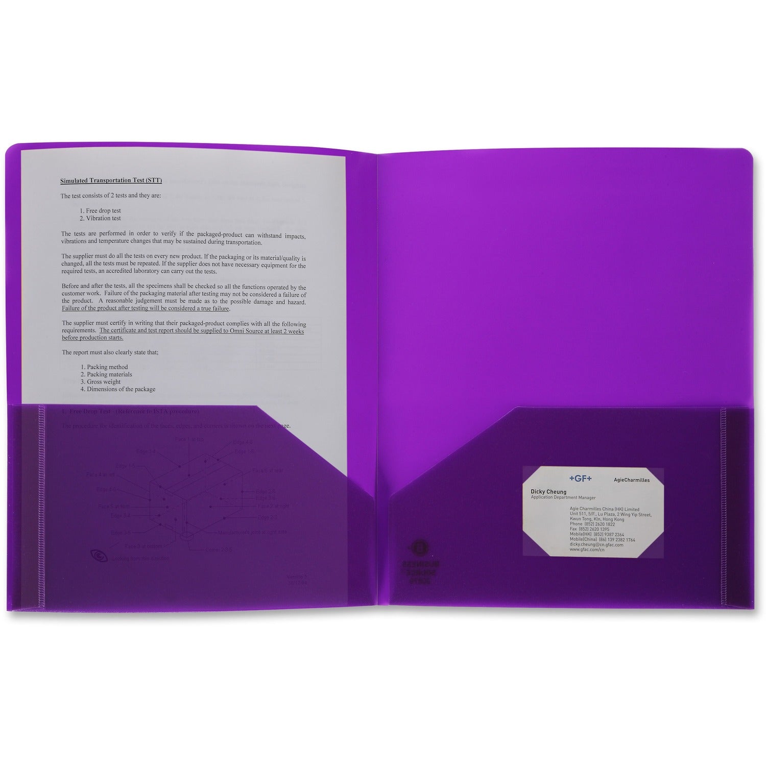 Business Source Letter Portfolio, 1 Each