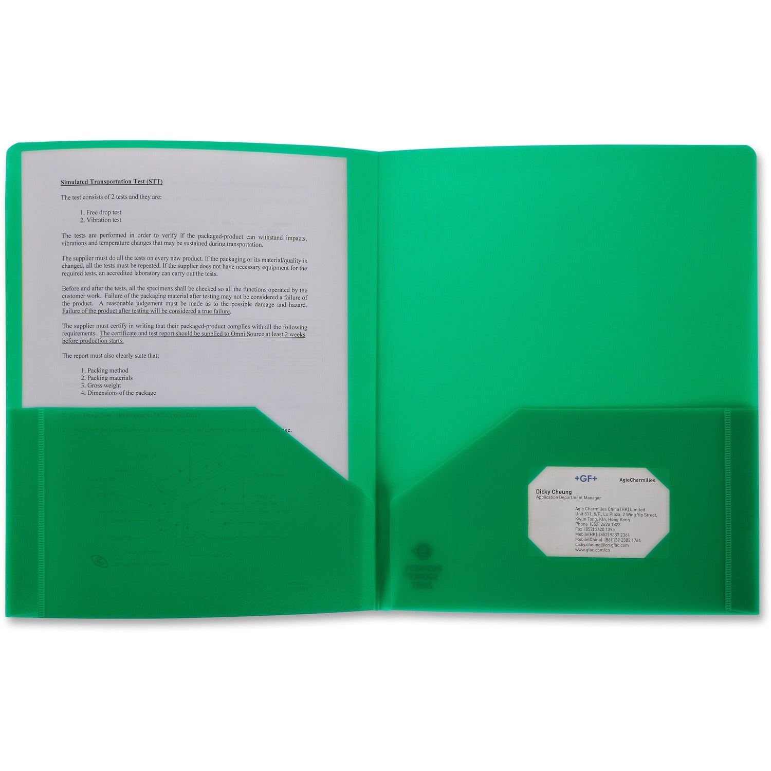 Business Source Letter Portfolio, 1 Each