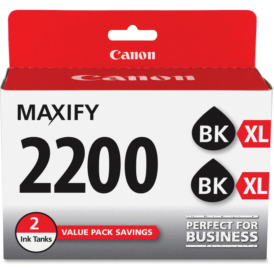 Canon PGI-2200XL Original High Yield Inkjet Ink Cartridge - Black - 2 / Pack — view 1