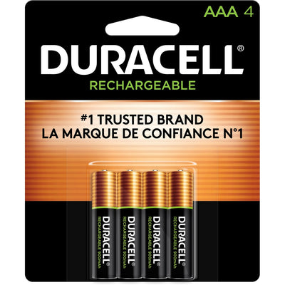 Duracell AAA Rechargeable Batteries, DURNLAAA4BCD