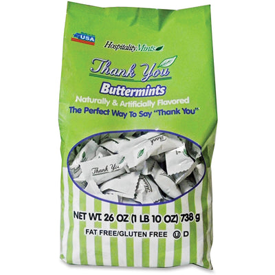 Hospitality Mints Thank You Buttermints, 1 Bag, HMT19061