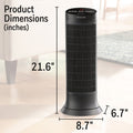 Honeywell Digital Ceramic Tower Heater, Dark Gray, HWLHCE322V
