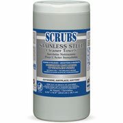 SCRUBS Stainless Steel Cleaner Wipes, 1 Each
