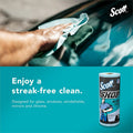 Kimberly-Clark Scott Glass Cleaning Shop Towels, Blue, 1 Carton, KCC32896
