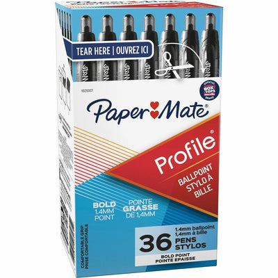 Newell Paper Mate Retractable Profile Ballpoint Pens, 36 / Pack, PAP1921067