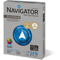 The Navigator Navigator Platinum Superior Productivity Multipurpose Paper - Silky Touch - Bright White, 8 1/2" x 11", 10 / Carton, SNANPL1124