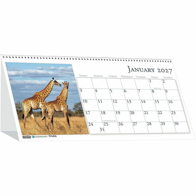 House of Doolittle Wildlife Photo Desk Top Tent Calendars, HOD3689