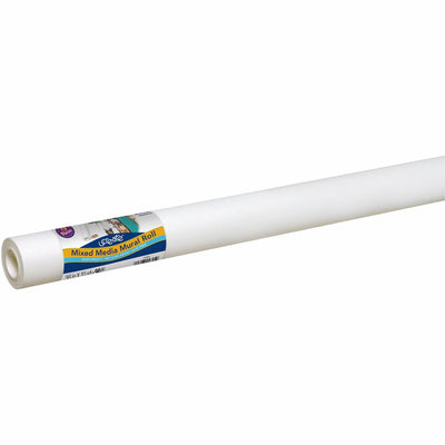 Dixon Ticonderoga UCreate Mixed Media Paper Roll, White, 1 Roll, PAC4845