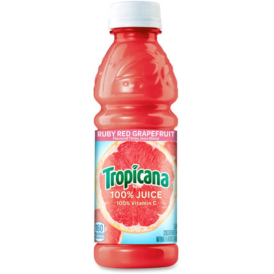 PepsiCo Tropicana Bottled Ruby Red Grapefruit Juice, 24 / Carton, QKR75716