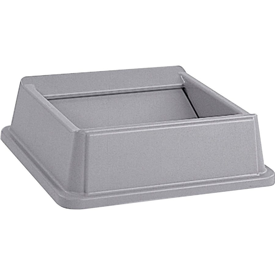 Rubbermaid Commercial Untouchable Square Swing Top, 20.1" x 6.2", Gray, RCP266400GY