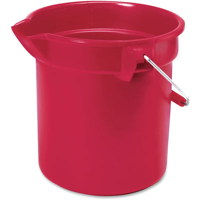 Rubbermaid Commercial Brute 10-quart Utility Bucket, Chrome, RCP296300RD
