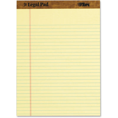 TOPS Legal Ruled Writing Pads, 8 1/2" x 11 3/4", 1 Pack, TOP75327