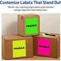 Avery Neon Shipping Labels, 8-1/2" x 11", 100 Labels (5940), Neon Green, 5 / Pack, AVE5940