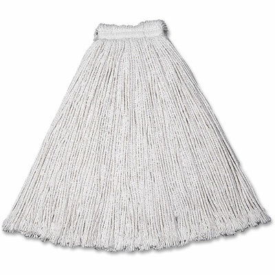 Rubbermaid Commercial Economy Cotton Mop, White, 12 / Carton, RCPV118