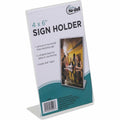 Glolite Nudell Golite nu-dell Freestanding Sign Holder, Clear, NUD35446