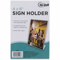 Glolite Nudell Golite nu-dell Freestanding Sign Holder, Clear, NUD35446