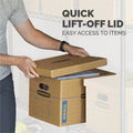 Fellowes Bankers Box SmoothMove Classic Moving Boxes, Kraft, 20 / Carton, FEL7714210