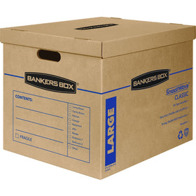 Fellowes Bankers Box SmoothMove Moving Boxes, Kraft, 5 / Carton, FEL7718201