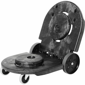 Rubbermaid Commercial Brute Tandem Dolly for 2620, 2632, 2643, 2655, 3526, 3536 Containers, Black, RCP264600BK
