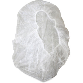 Genuine Joe Nonwoven Bouffant Cap, White, 1 Pack, GJO85140